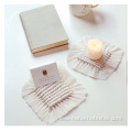 Nordic minimalist cotton linen coffee cup mat